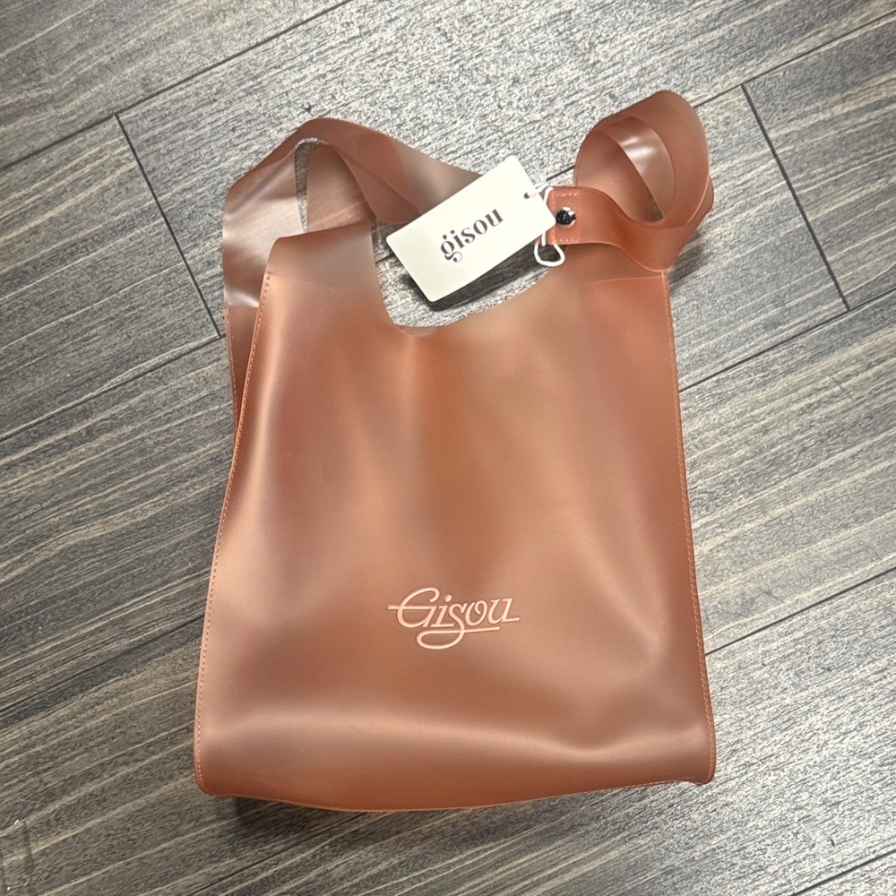 Gisou Brown sunset pink Tote Bag transparent